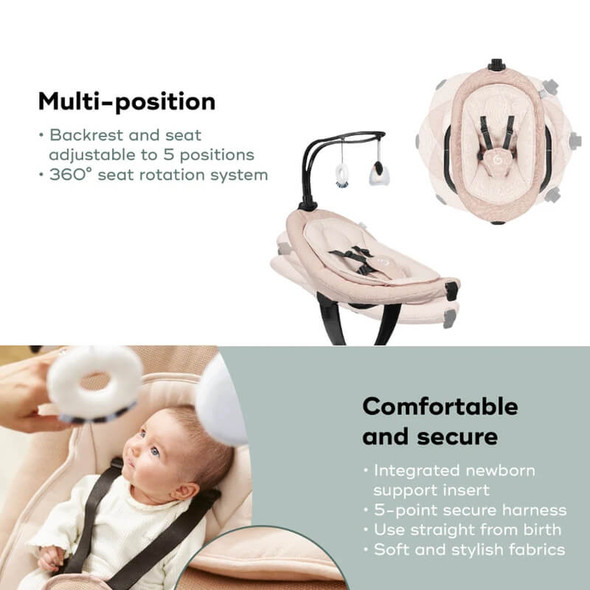 Babymoov Swoon Evolution Connect App-Connected Baby Swing About
