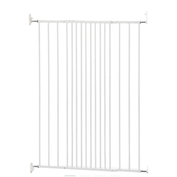 DogSpace Charlie Extra Tall Extending Dog Gate, White (63.5-107cm)