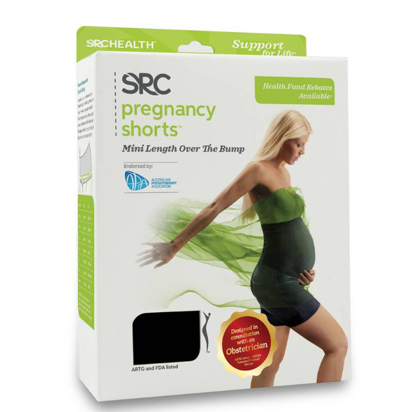 SRC Pregnancy Shorts Over the Bump