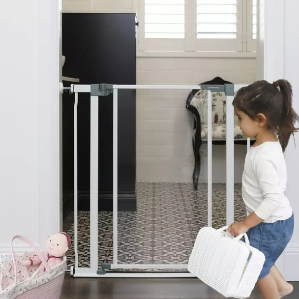 Dreambaby Peek-A-Boo Clear-View Low-Step Gate - Fits Gaps 75cm-81cm