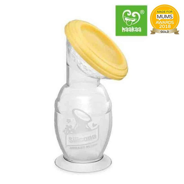 Haakaa Silicone Breast Pump 100ml with Suction Base & Lid