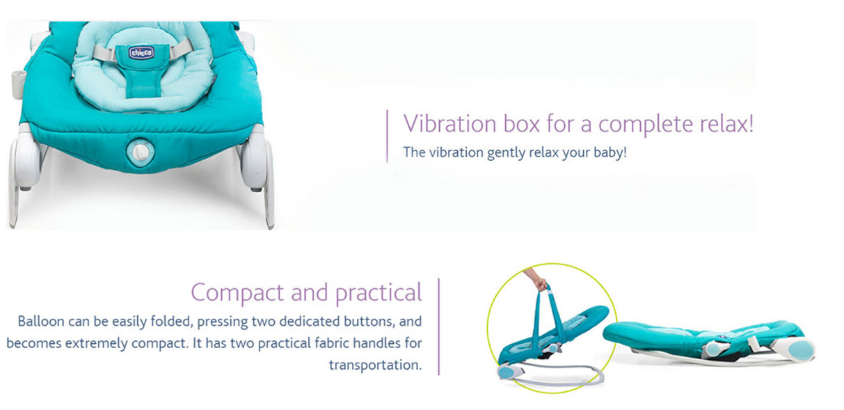 Chicco Balloon Bouncer Dark Grey PregnancyandBaby.ie