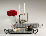 Metallic Decorative Tray (Black)
