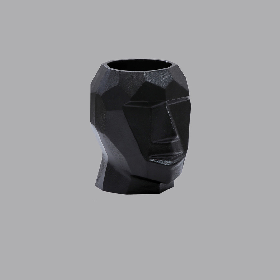 Skull Vase - Large (Black)