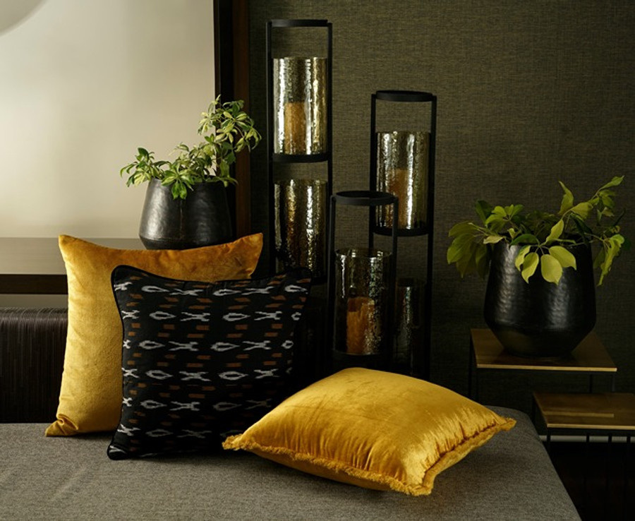Two Small - Lush Cushion Covers (Yellow)