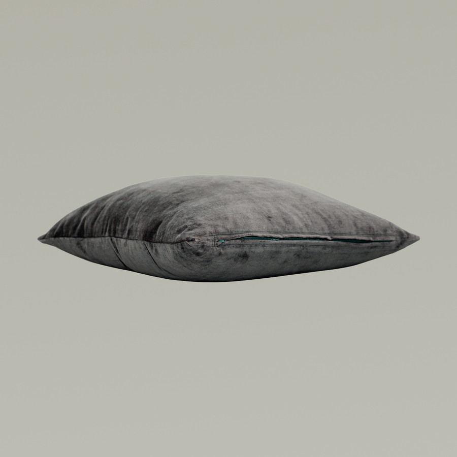 Two Large - Lush Cushion Covers (Grey)