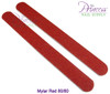 Princess Nail Files - 50 per pack - Mylar Red - Grit: 80/80