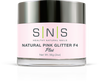 SNS  Powder 2oz - Natural Pink Glitter F4