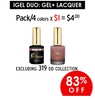iGel Match Duo Prepacked/4 Colors x $1 each (Final Sale)