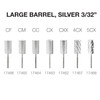 PND/Cre8tion Carbide Bit - Large Barrel 3/32" (Silver)