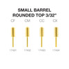 PND/Cre8tion Carbide Bit - Small Round Top 3/32" (Gold)