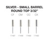 PND/Cre8tion Carbide Bit - Small Round Top 3/32" (Silver)