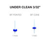PND/Cre8tion Ceramic Carbide Bit - Under Clean 3/32" (Pointed or Cone)