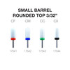 PND/Cre8tion Ceramic Carbide Bit - Small Barrel Round Top 3/32"