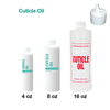 Empty Bottle - Cuticle Oil with white cap (Choose your size)