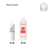 Empty Bottle - Nail Liquid with white cap (Choose your size)