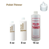 Empty Bottle - Polish Thinner with white cap (Choose your size)