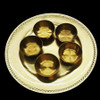 Mademoiselle  Plate + 5 cup holder - Gold