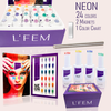 L'Fem Neon Cat Eye Gel Kit/ 24 colors.