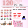 Honey Secret Combo #201 - #320 = 120 Colors. Free 1 LED Lamp, 2 Booklets Honey Secret Combo #201 - #320 = 120 Colors. Free 1 LED Lamp, 2 Booklets
