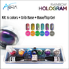 Aora Kit/9pcs - Chrome Rainbow Hologram