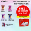 Buy Full Duo Collection, Free 1 White Cordless LED Lamp 48w