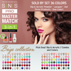 3in1 SNS Pro Beige Collection Sold by Set 36 colors