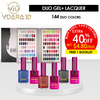 Vdara10  Duo Gel + Lacquer -Full Set 144 colors + 1 Booklet