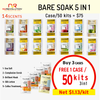 Bare Soak 5in1 Case/50 Kits. Buy 3 Free 1 (Net $1.13/kit). Choose your scent