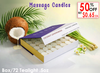 L'Fem Massage Candle Tealight .5oz. Box/72pcs - Coconut Lemongrass