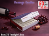L'Fem Massage Candle Tealight .5oz. Box/72pcs - Merlot Wine