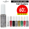 Cre8tion Nail Art Lacquer - Thin Detailer - 8 colors x $0.78