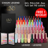 LGND Gel Polish .5oz Full Set #LG5001 - #LG5090 = 90 colors x $11.99 Free 1 Booklet