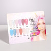 Hyba - Hybrid Gel Kit Box #8 Unicorn + 1 Base + 1 Top + 1 Hybrid Gel Brush