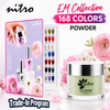 Nitro EM Collection Powder #M001 -#M168 = 168 Colors + 1 Booklet