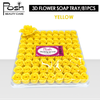 Posh Flower Soap Tray/81pcs - Yellow