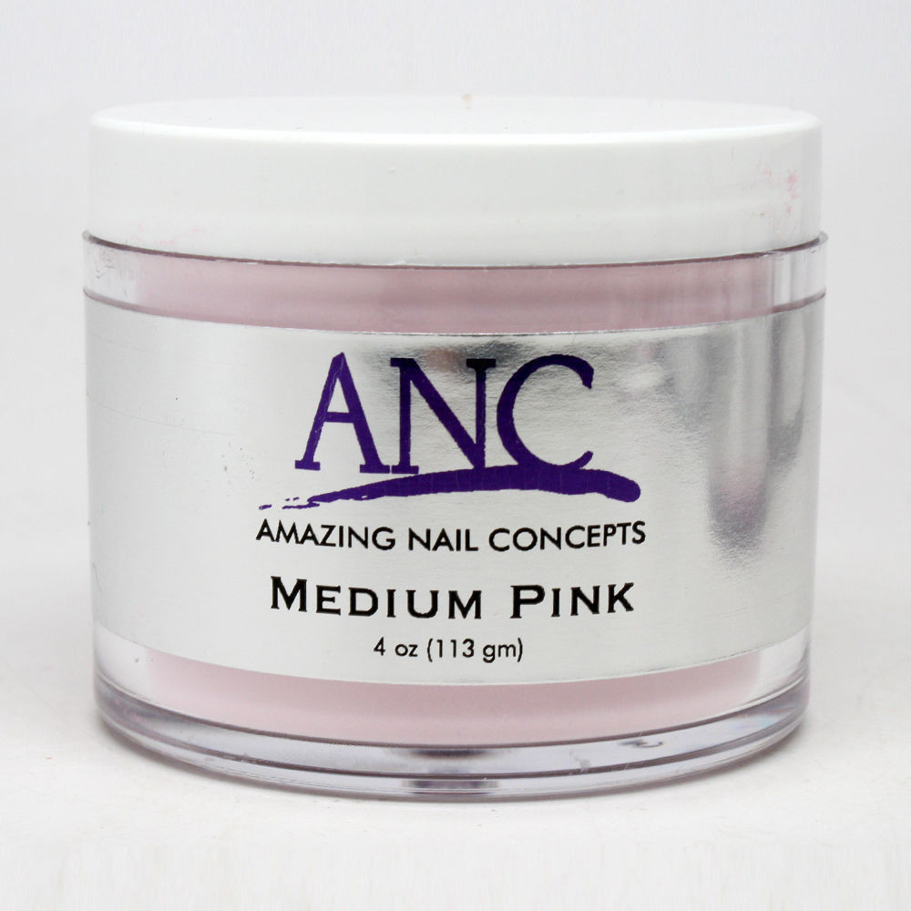 ANC Powder 4oz - Medium Pink | Princess Nail Supply