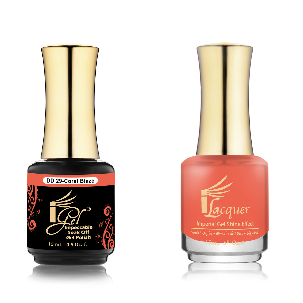 iGel Duo - DD29 CORAL BLAZE | Princess Nail Supply