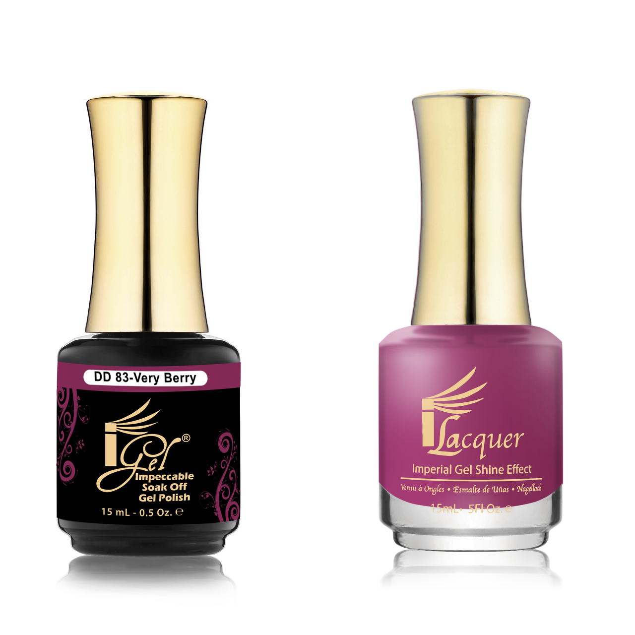 iGel Duo - DD83 VERY BERRY SHIMMER | Princess Nail Supply