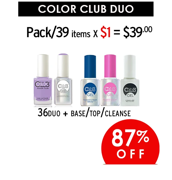 Clubx Color Color Club Prepacked/ 39 Items x $1 (Final Sale)