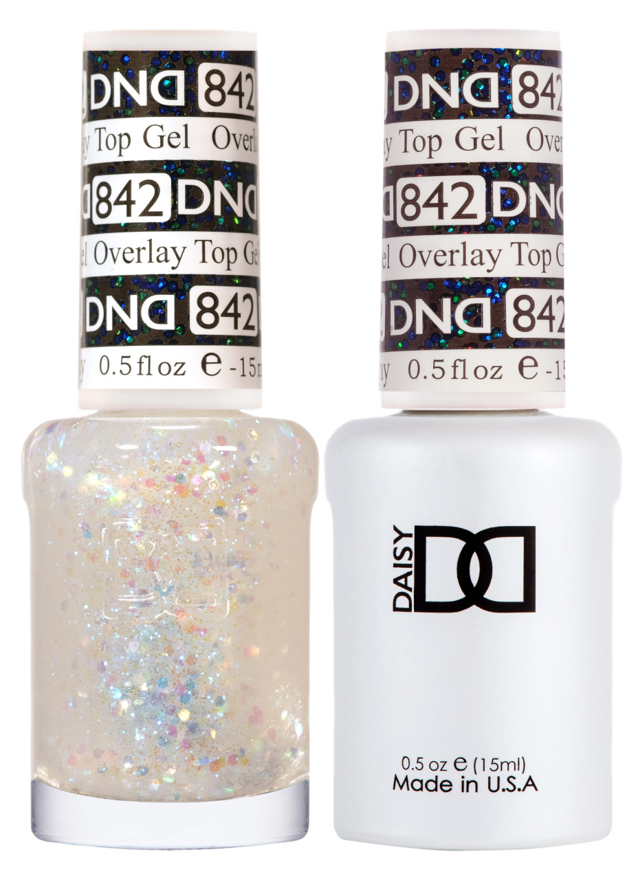 DND Duo #842 Overlay Glitter Top - Princess Nail Supply