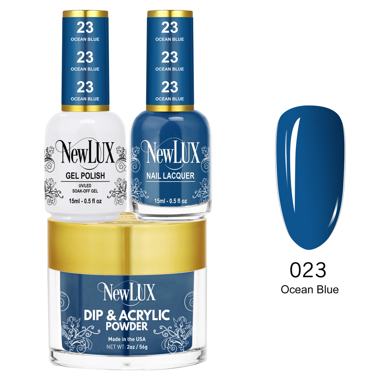 NewLux Combo - #23 Ocean Blue | Princess Nail Supply NewLux Combo - #23 Ocean Blue | Princess Nail Supply