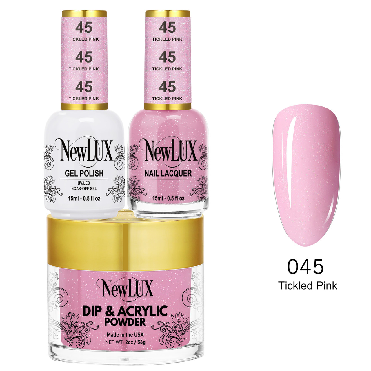 NewLux Combo - #45 Tickled Pink | Princess Nail Supply