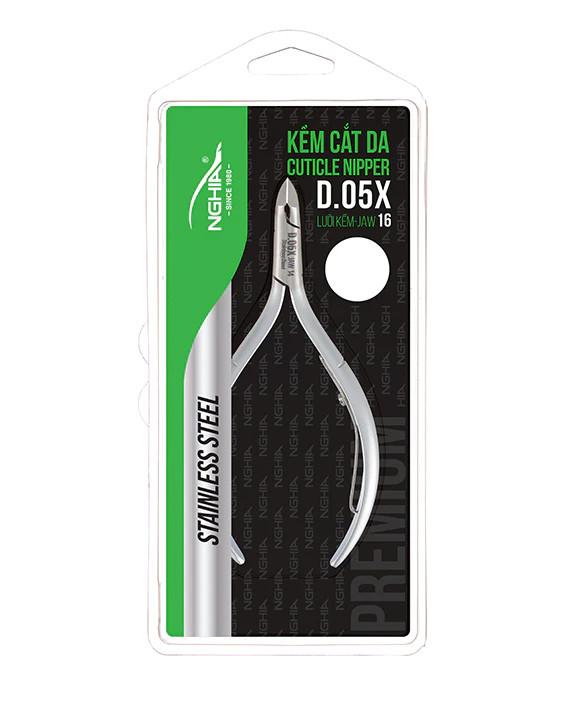 Nghia Cuticle Nipper D-05X (Stainless Steel, Box Joint)
