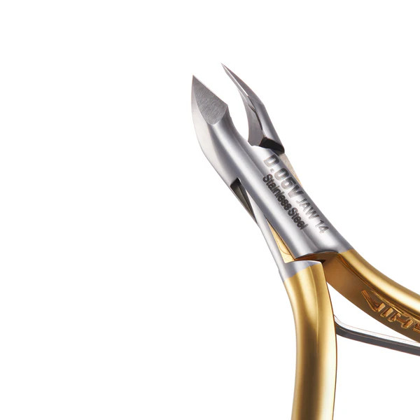 Nghia Cuticle Nipper Gold D05V (Stainless Steel, Box Joint)