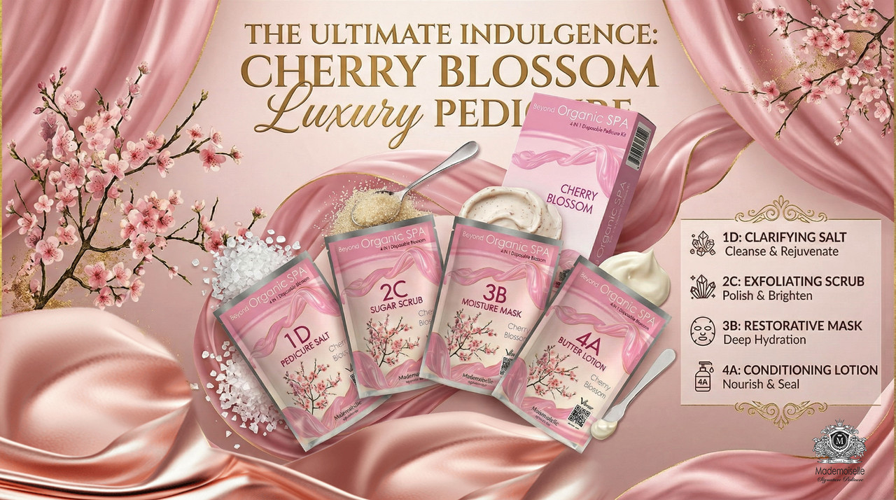Mademoiselle Organic Pedicure Spa 4in1 Case/150 kits. Pick Your Scent