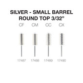 PND Carbide Bit - Small Barrel Round Top 3/32" (Silver)