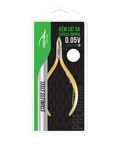 Nghia Cuticle Nipper D-05X (Stainless Steel, Box Joint)