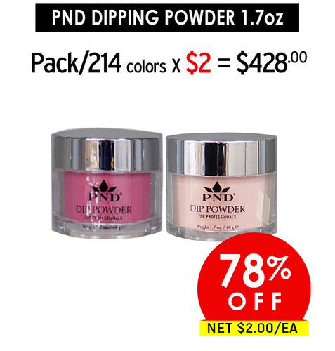 PND Dip Prepacked/ 214 x $2 (Final Sale, No Sample Tip)