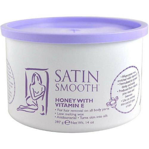 Satin Smooth Hard Wax 14oz - 814141 - Honey with Vitamin E